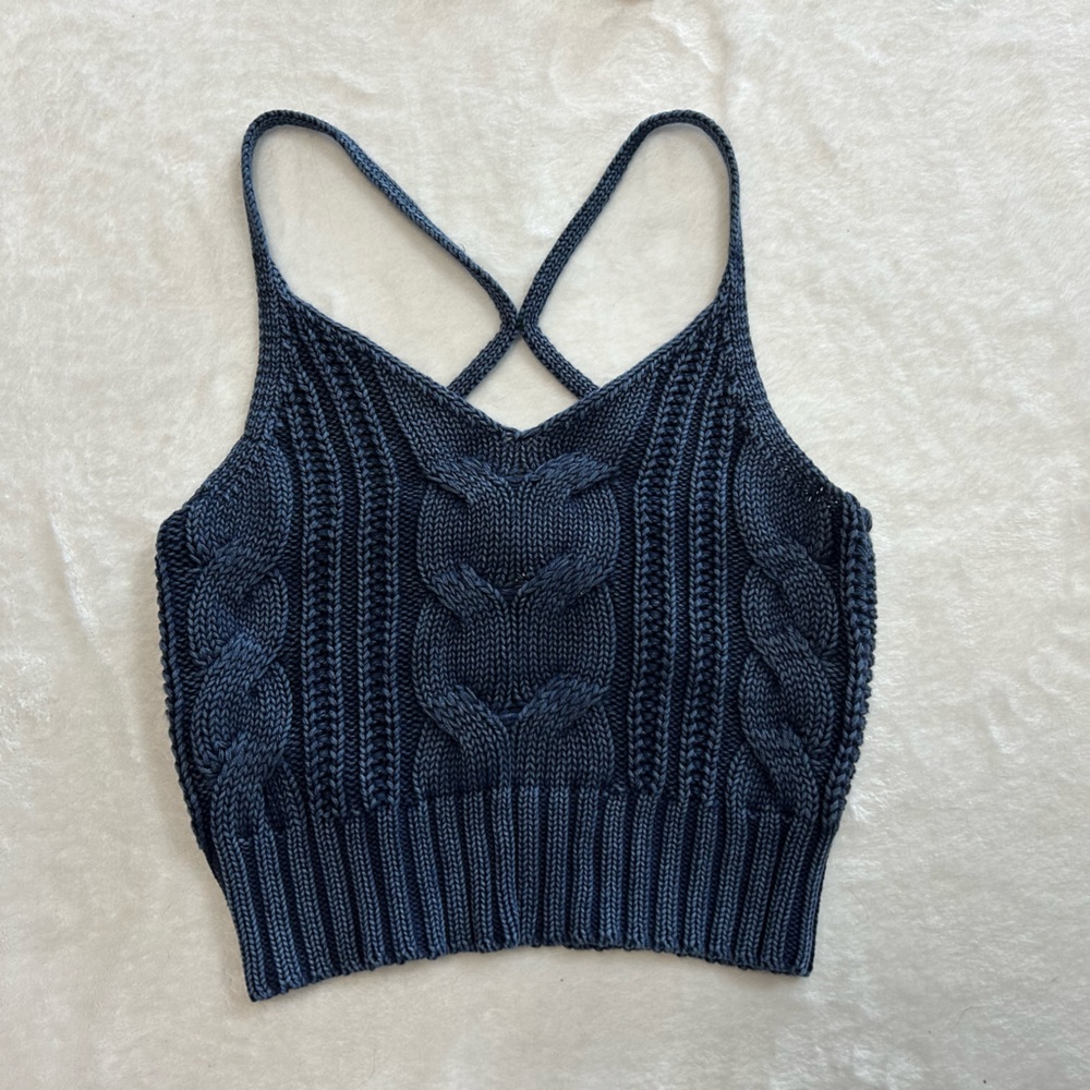 American Eagle Crochet Tank Crop Top